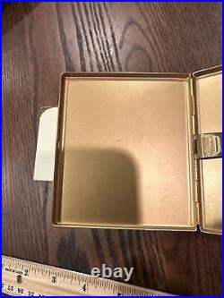 VINTAGE BLUEBIRD COLIBRI CIGARETTE-CASE GOLD TONE with LIGHTER RARE NOS A