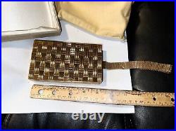 VINTAGE EVANS WRIST PURSE Compact Cigarette LIPSTICK POWDER CASE COIN CARD BOX