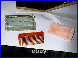 VINTAGE PURSE Compact Wristlet Cigarette LIPSTICK POWDER CASE BEV HILLS ESTATE