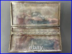 VINTAGE WWII ERA JAPANESE Geisha SILVER'950' MONOGRAMMED CIGARETTE CASE Lighter