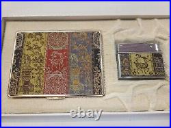 VINTAGE WWII ERA JAPANESE TATSUMURA CIGARETTE CASE withlighter