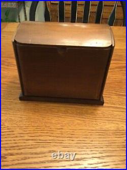 VTG Art Deco Wooden Cigarette Holder Music Box