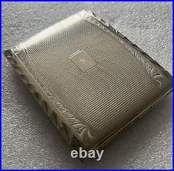 VTG Leipzig Brass German Made Liberated Cigarette Case, Engraved With R