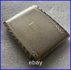 VTG Leipzig Brass German Made Liberated Cigarette Case, Engraved With R