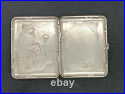 VTG SOVIET CIGARETTE CASE airborne troops paratroopers parachutists HEAVY METAL