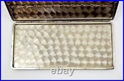 Vintage 100 Dollar Silver Plate Cigarette Metal Case 1928 Bill Replica