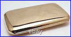 Vintage 14K Yellow Gold Diamond Sapphire Cigarette Holder Make Up Eye Liner Case