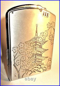 Vintage 1930 S Art Deco E. P. Lighter/cigarette Case Japan