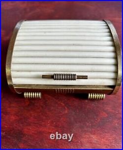 Vintage 1930s Park Sherman Art Deco Roll Top Bakelite and Brass Cigarette Case