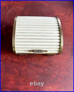 Vintage 1930s Park Sherman Art Deco Roll Top Bakelite and Brass Cigarette Case