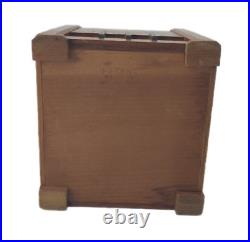 Vintage 1940s Dog Cigarette Dispenser Wooden Box Occupied Japan