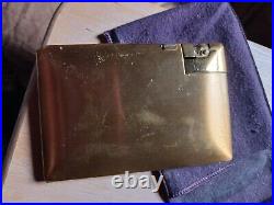 Vintage 1940s Elgin American Lite-o-Matic lighter cigarette case combo withcase