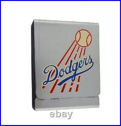 Vintage 1950 Brooklyn Dodgers Baseball Team Home Schedule Metal Cigarette Case