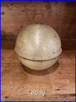 Vintage 1950s Brass Cigarette Dispenser Pop Up Globe Shape