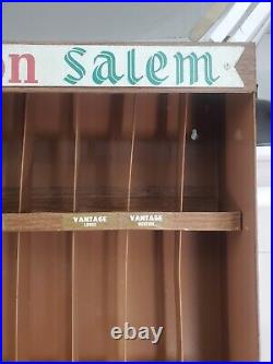 Vintage 1970s Metal Cigarette Display Case Tobacco Winston Salem with all slat's