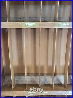 Vintage 1970s Metal Cigarette Display Case Tobacco Winston Salem with all slat's