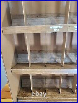 Vintage 1970s Metal Cigarette Display Case Tobacco Winston Salem with all slat's