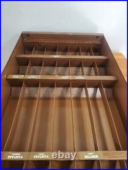 Vintage 1970s Metal Cigarette Display Case Tobacco Winston Salem with all slat's