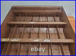 Vintage 1970s Metal Cigarette Display Case Tobacco Winston Salem with all slat's