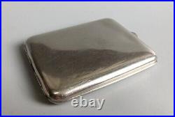 Vintage 1970s Soviet Cigarette Case Metal Eagle USSR Gift Bird Hawk Stamp