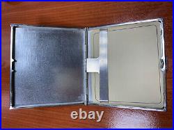 Vintage Alpaca Silver Monogrammed Cigarette Box Case