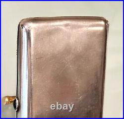 Vintage Antique 1908-17 Russian Etched Silver 84 Gold Wash Cigarette Case Old