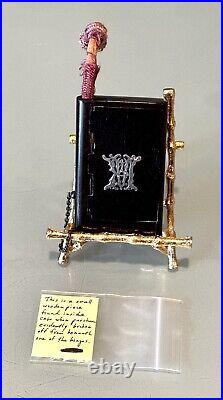 Vintage Antique 19C Sterling Silver Black Karelian Birch Cigarette Case Box Old