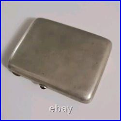 Vintage Antique Cigarette Case Kremlin By Jeweler Mironov Embossed Silver