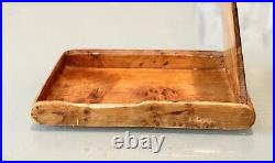 Vintage Antique France Art Deco Carved Wood Karelian Birch Cigarette Holder Case