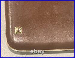 Vintage Antique Japanese Shakudo Style 24K Inlay Sea Ships Cigarette Case Case