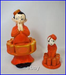 Vintage Art Deco GERMANY Orange Bellhop Porter 11 Cigarette Holder Match Strike