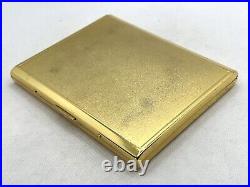 Vintage! Auth YVES SAINT LAURENT YSL Logo Cigarette Holder Case Gold Black Blue