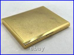 Vintage! Auth YVES SAINT LAURENT YSL Logo Cigarette Holder Case Gold Black Blue