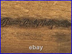 Vintage Brown Derby Hollywood Carved Wood Hat Matchbook/Cigarette/Trinket Box