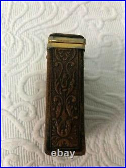 Vintage Brown Leather Decorative GRENADA Cigarette Case