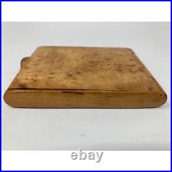 Vintage Burl Wood or Birdseye Maple Cigarette Case Box