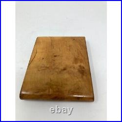 Vintage Burl Wood or Birdseye Maple Cigarette Case Box