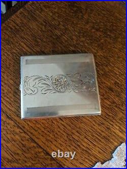 Vintage CCLCC of Canada Sterling Silver 925 Cigarette Case 102 grams