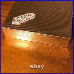 Vintage Cartier 14k Yellow Gold & Diamonds Cigarette Case / Trinket Box