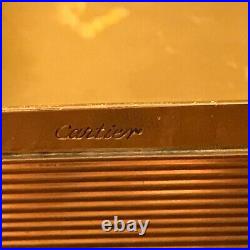 Vintage Cartier 14k Yellow Gold & Diamonds Cigarette Case / Trinket Box