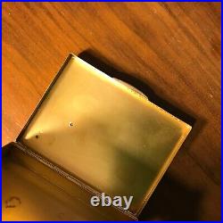 Vintage Cartier 14k Yellow Gold & Diamonds Cigarette Case / Trinket Box