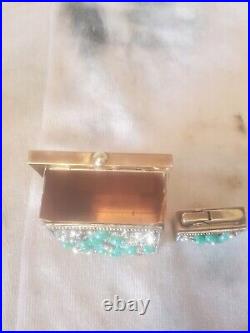 Vintage Crown Cigarette Case And Lighter