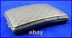 Vintage English Cigarette Case EPNS Pocket Friendly Silver Plated Case G76-12