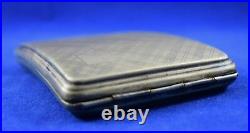 Vintage English Cigarette Case EPNS Pocket Friendly Silver Plated Case G76-12