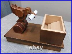 Vintage GDR Cigarettes Dispenser Mechanical Cigarettes Box With Bird