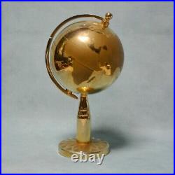 Vintage German Brass Globe Cigarette Holder Dispenser 1950 MCM