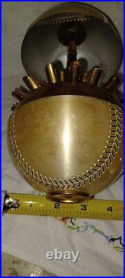 Vintage German Cigarette Dispenser PopUp Baseball Shape Brass & Metal MCM 1950's