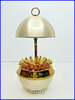 Vintage German Cigarette Dispenser Pop Up Globe Shape Brass & Metal MCM 1950's