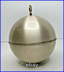 Vintage German Cigarette Dispenser Pop Up Globe Shape Brass & Metal MCM 1950's