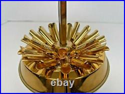 Vintage German Cigarette Dispenser Pop Up Globe Shape Brass & Metal MCM 1950's